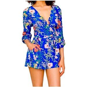 Yumi Kim Silk Floral Romper Size Small